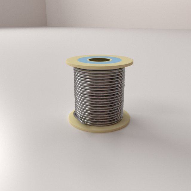 solder spool Modèle 3D .c4d .max .obj .3ds .fbx .stl .blend 