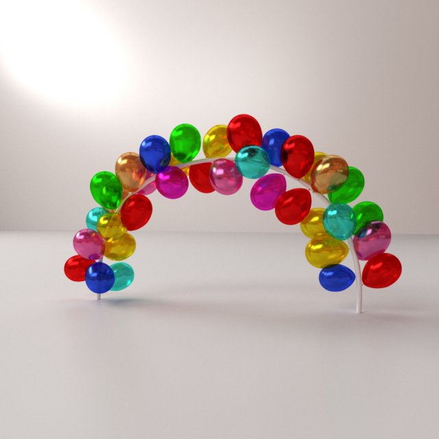 balloon arch 3D-Modell .c4d .max .obj .3ds .fbx .stl .blend 