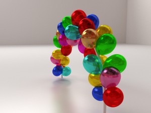 balloon arch 3D-Modell