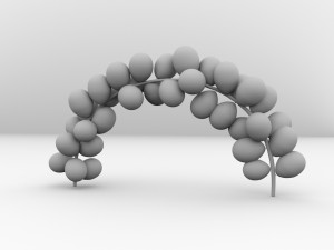 balloon arch 3D-Modell