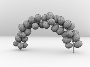 balloon arch 3D-Modell