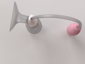 manual breast pump Model 3D