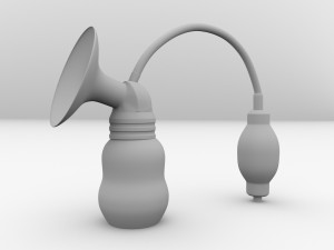 manual breast pump Model 3D