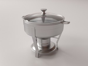 round chafing dish v2 Modèle 3D