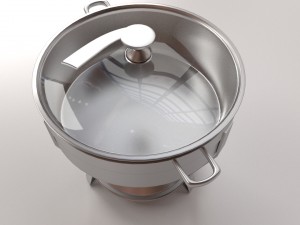 round chafing dish v2 Modèle 3D