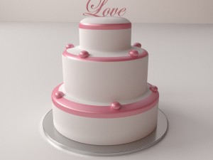 wedding cake Modelo 3D