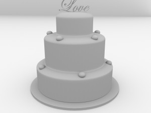wedding cake Modello 3D