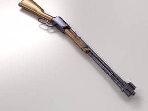 henry lever action rifle Model 3D