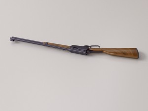 henry lever action rifle Model 3D