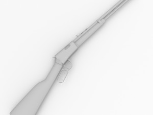 henry lever action rifle Model 3D