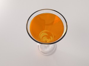 glass with drink Modèle 3D