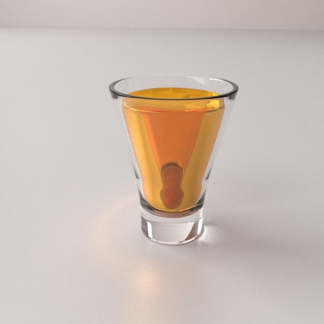 glass with drink v2 3D Model .c4d .max .obj .3ds .fbx .stl .blend 