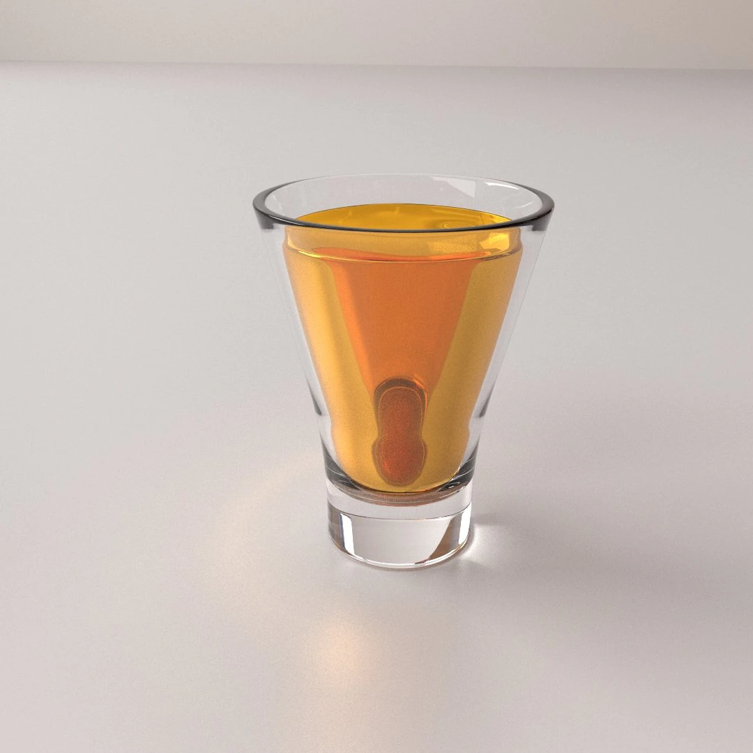 glass with drink v2 3D Model .c4d .max .obj .3ds .fbx .stl .blend 