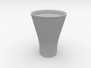 glass with drink v2 3D Model
