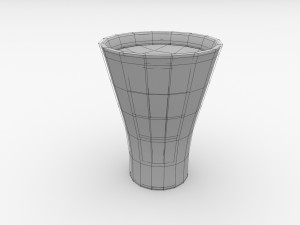 glass with drink v2 3D Model