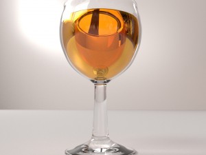 glass with drink v3 Modelo 3D