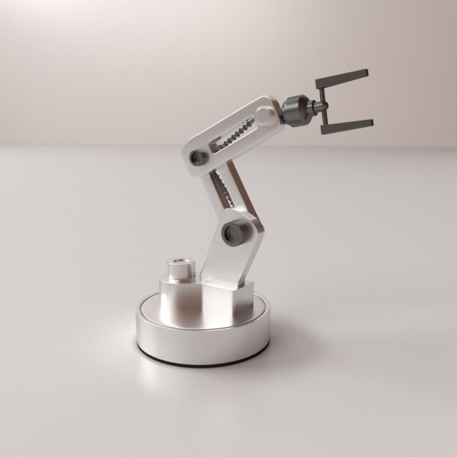 robotic arm 3D 모델 .c4d .max .obj .3ds .fbx .stl .blend 