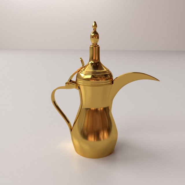 dallah Modelo 3D .c4d .max .obj .3ds .fbx .stl .blend 