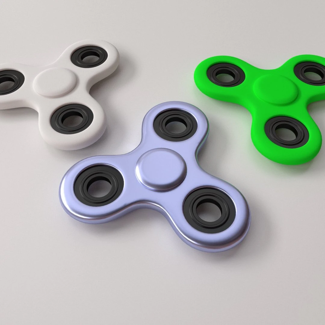 fidget spinner 3D Model .c4d .max .obj .3ds .fbx .stl .blend 