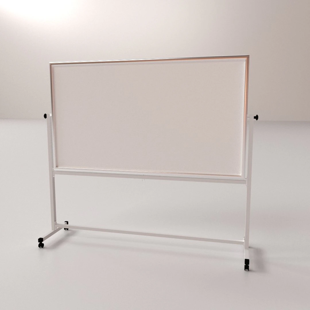 whiteboard with stand 3D Model .c4d .max .obj .3ds .fbx .stl .blend