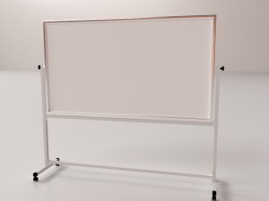 whiteboard with stand 3D Model