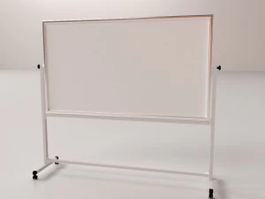 tableau blanc avec support Modèle 3D