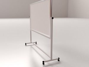 whiteboard with stand 3D Model