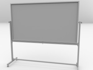 whiteboard with stand 3D Model
