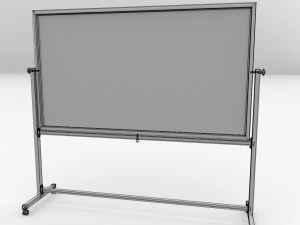 whiteboard with stand 3D Model