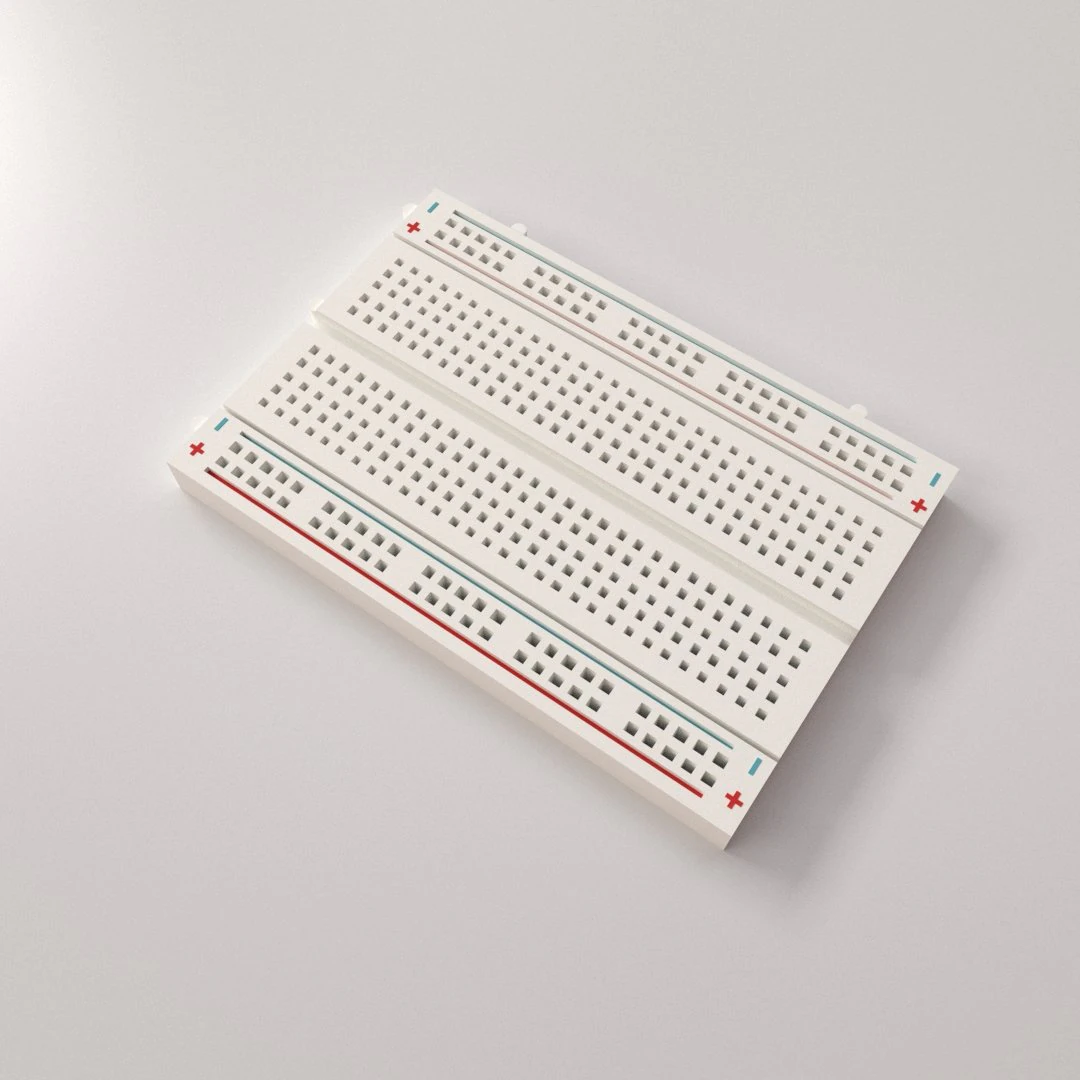 breadboard 3D Model .c4d .max .obj .3ds .fbx .stl .blend 