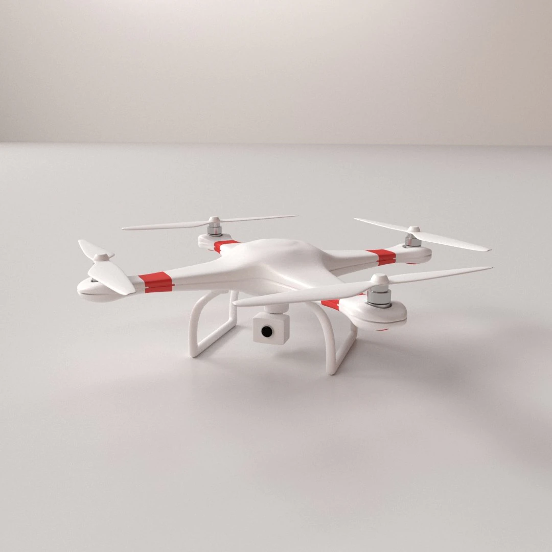 drone 3D Model .c4d .max .obj .3ds .fbx .stl .blend 