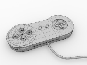 game controller 3D मॉडल