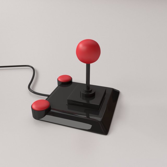 joystick 3Dモデル .c4d .max .obj .3ds .fbx .stl .blend 