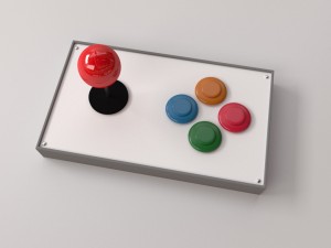 arcade joystick Modelo 3D