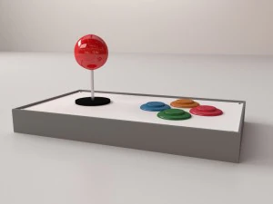 arcade joystick 3D Model
