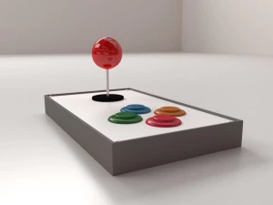 arcade joystick 3D Model