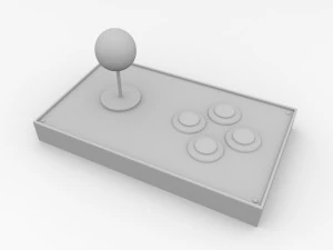 arcade joystick 3D Model