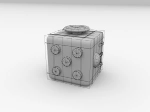 cubo agitato Modello 3D