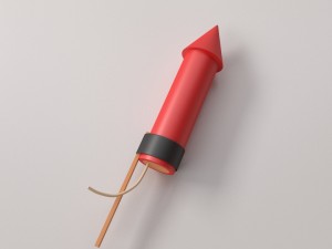 rocket firework 3Dモデル
