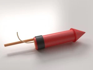 rocket firework 3D Model
