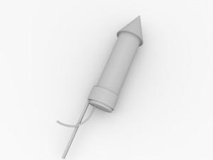 rocket firework 3Dモデル