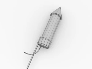 rocket firework 3D Model