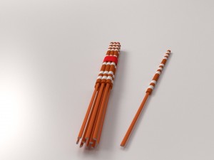 sparkler firework Model 3D