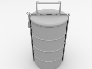 tiffin carrier 3Dモデル