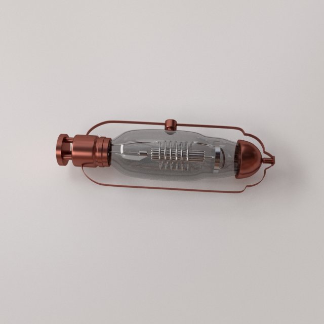 retro vacuum tube Model 3D .c4d .max .obj .3ds .fbx .stl .blend