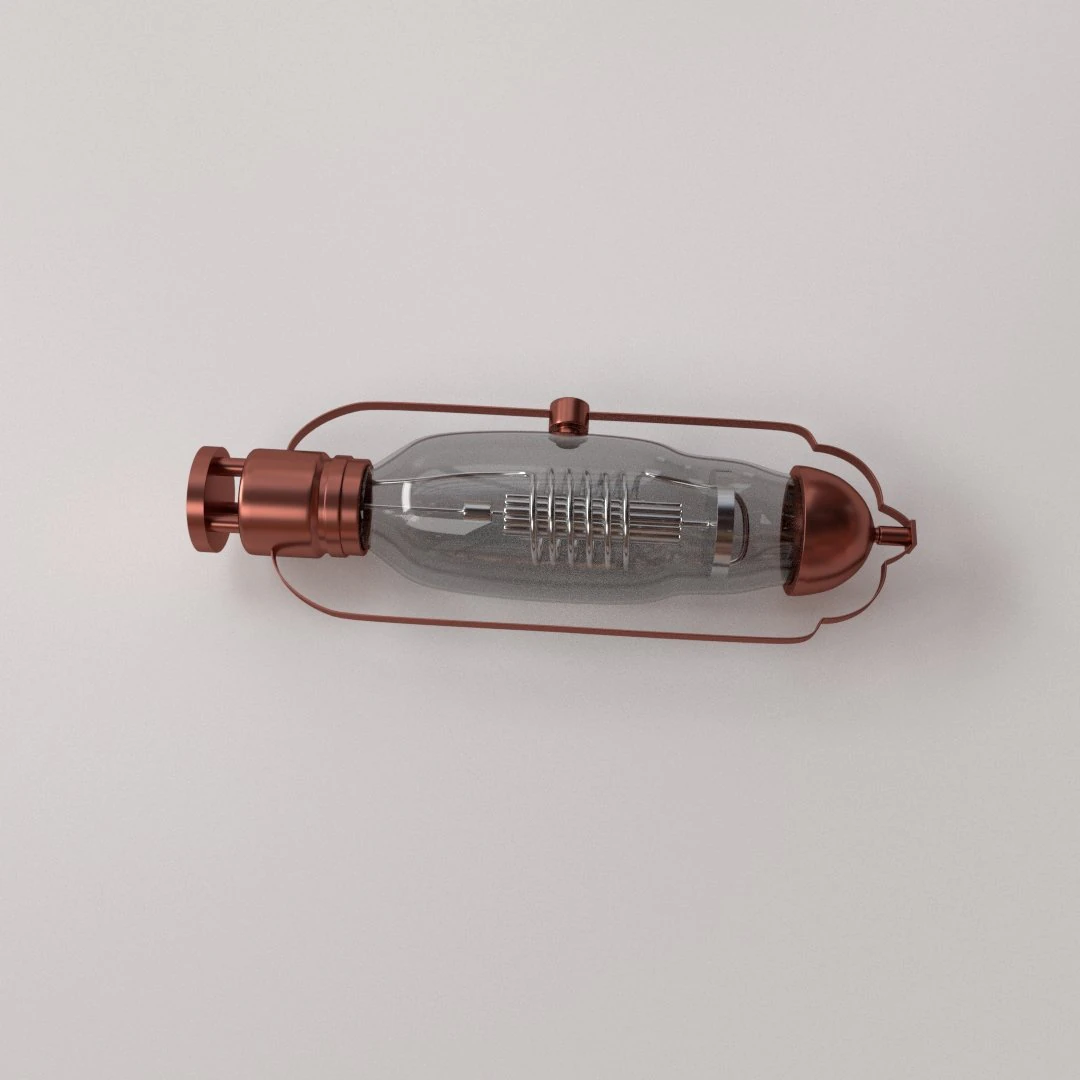 retro vacuum tube 3D Model .c4d .max .obj .3ds .fbx .stl .blend