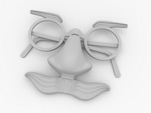 funny glasses 3D मॉडल