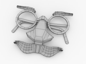 funny glasses 3D मॉडल