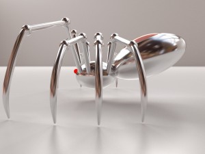 spider bot Modello 3D