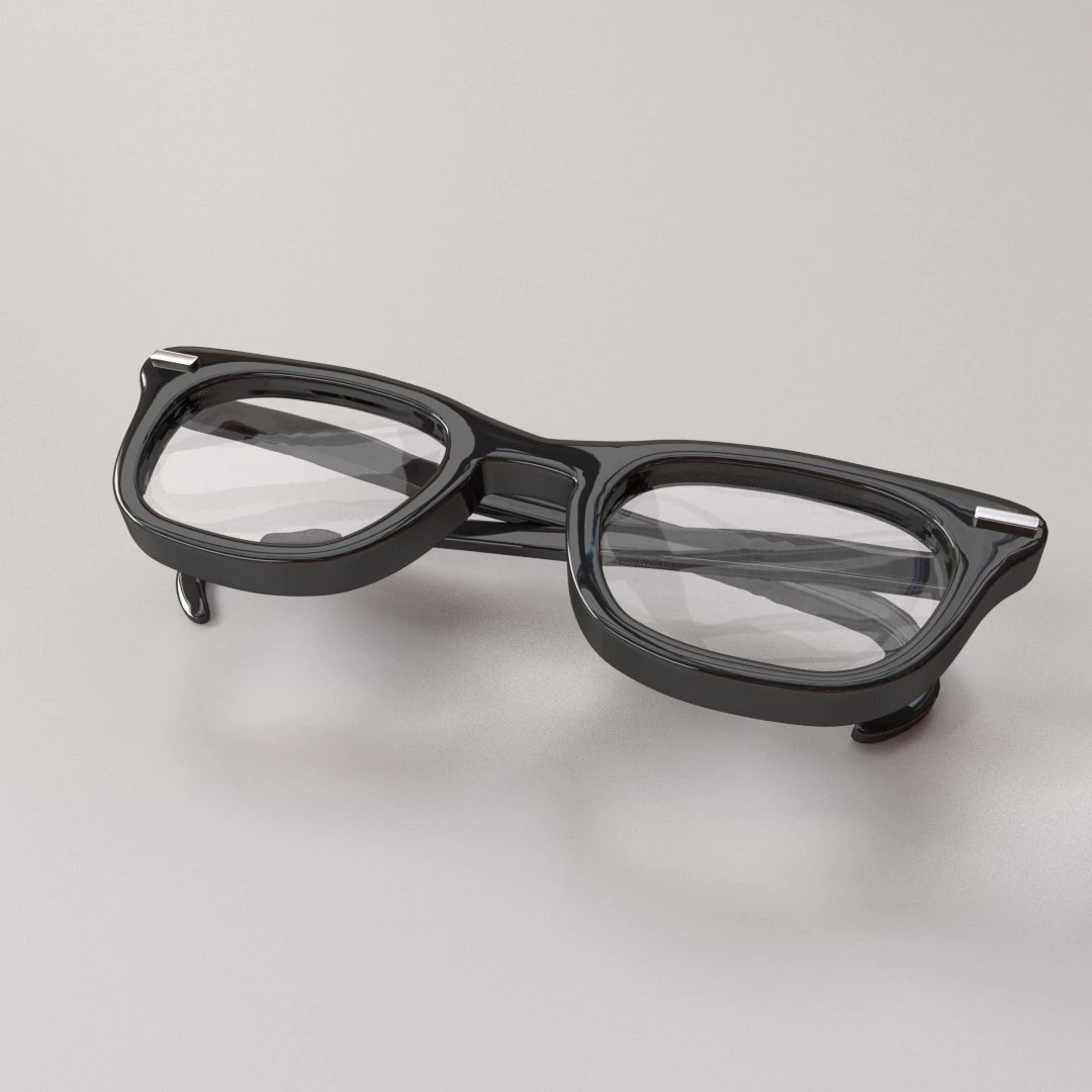eyeglasses v2 3D Model .c4d .max .obj .3ds .fbx .stl .blend